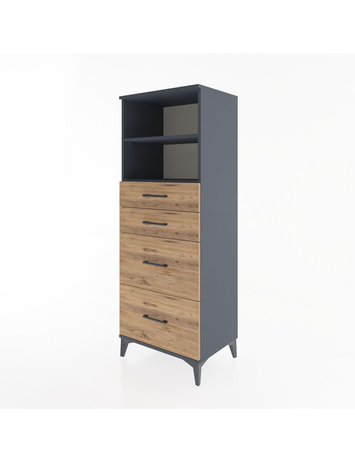 Hyperion Dolap 2 Raflı 4 Çekmeceli 60x44x163 - S53M066V6B