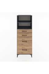 Hyperion Dolap 2 Raflı 4 Çekmeceli 60x44x163