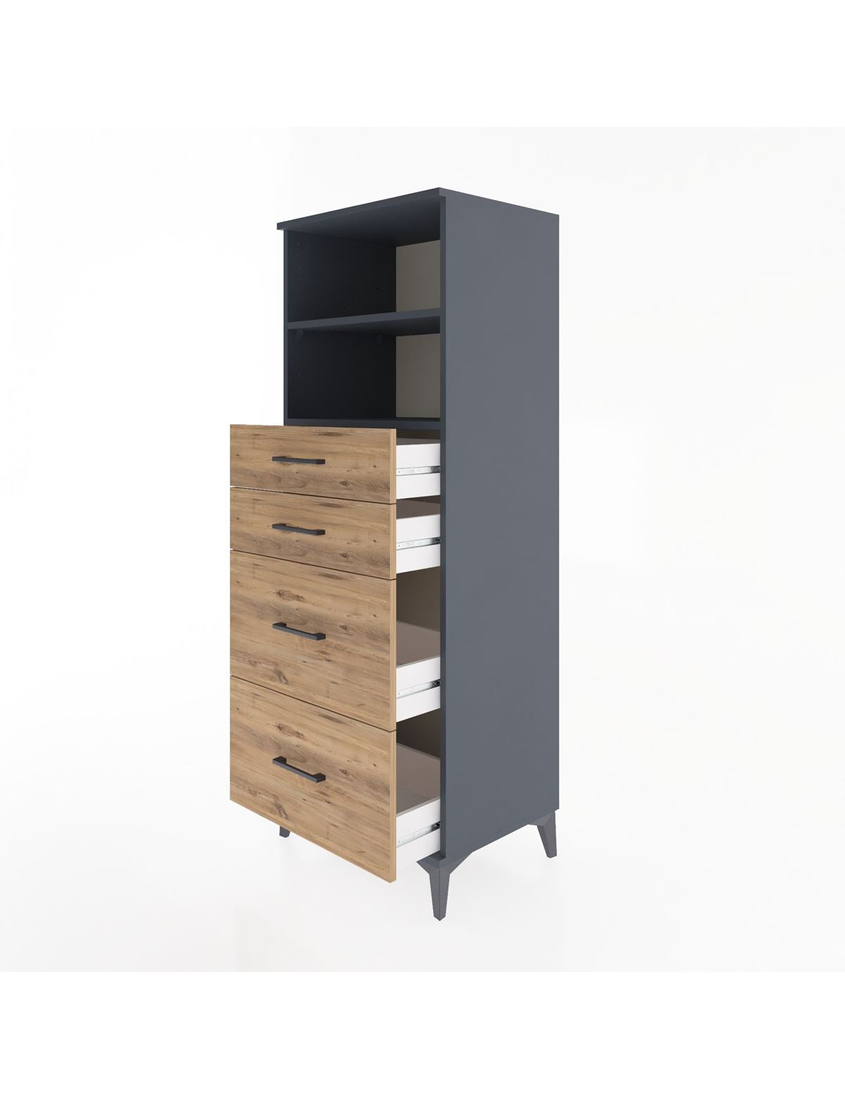 Hyperion Dolap 2 Raflı 4 Çekmeceli 60x44x163 - S53M066V6B