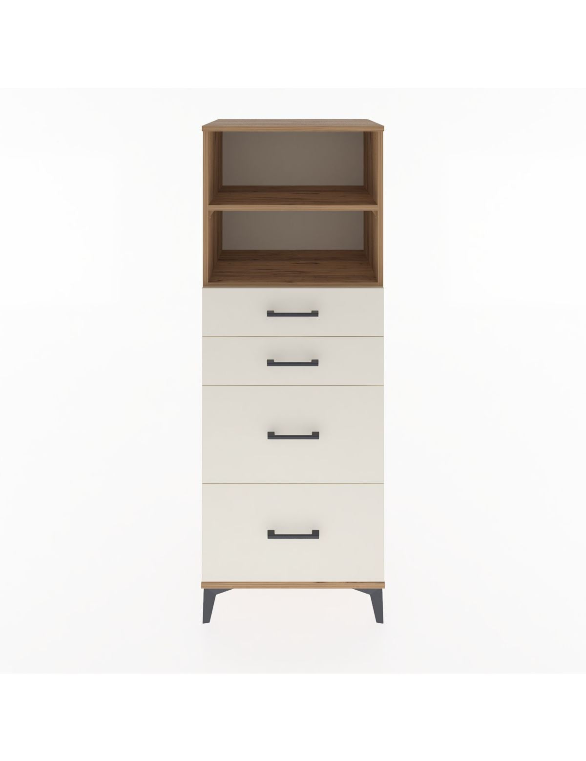 Hyperion Dolap 2 Raflı 4 Çekmeceli 60x44x163 Çam-Aytaşı