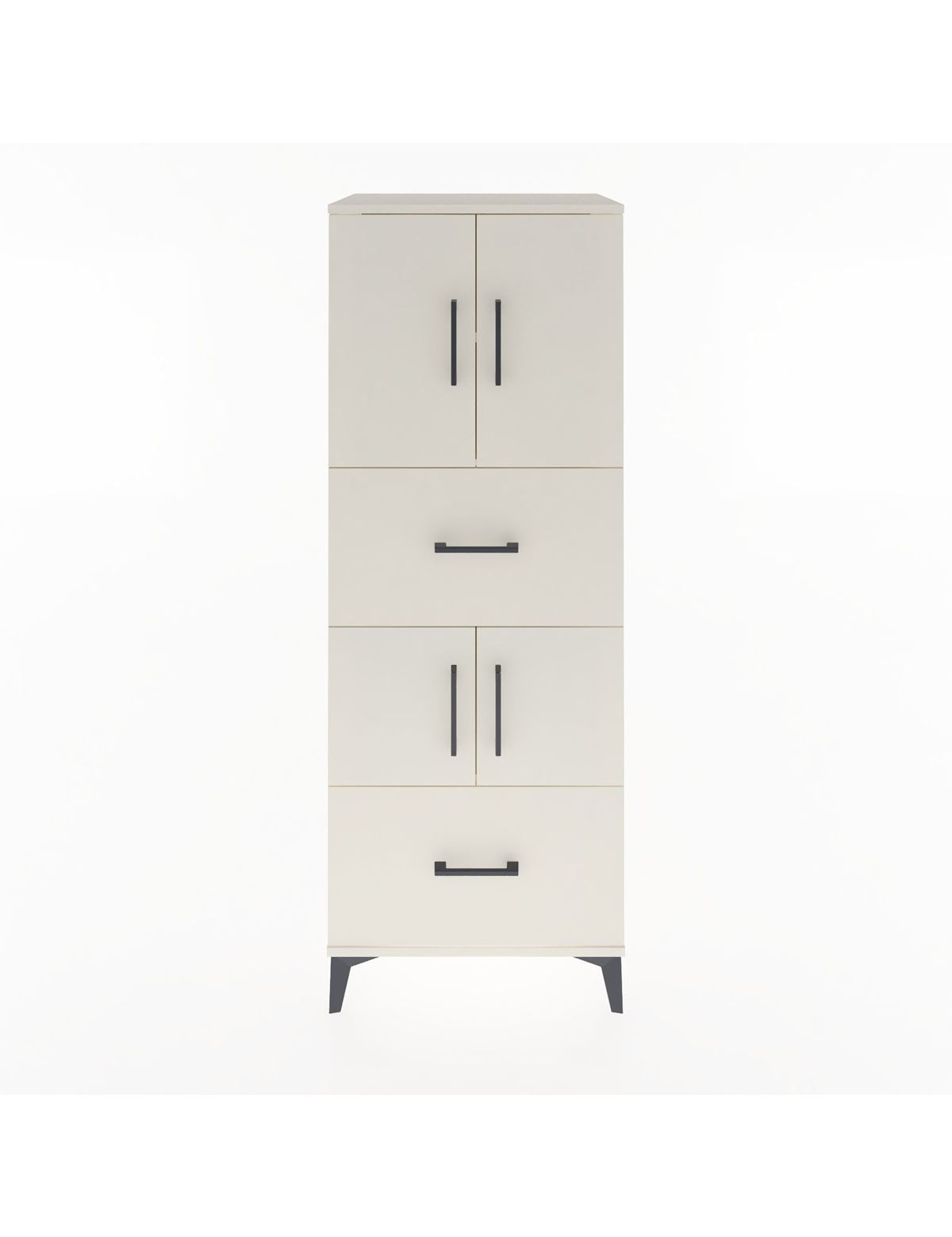 Hyperion Dolap 3 Raflı 2 Çekmeceli 4 Kapaklı 60x44x163 Aytaşı-Aytaşı