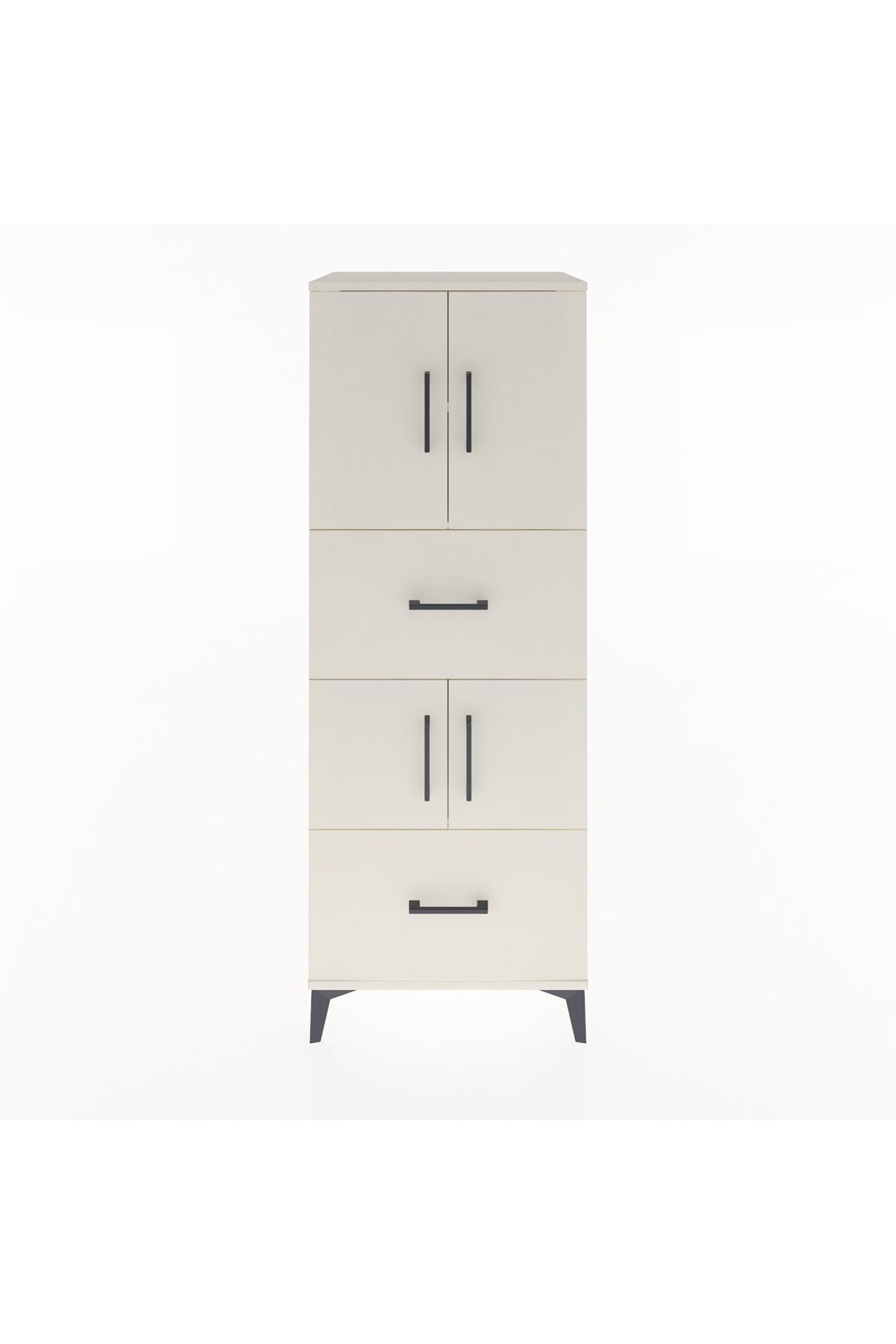 Hyperion Dolap 3 Raflı 2 Çekmeceli 4 Kapaklı 60x44x163 - S53M067V1B