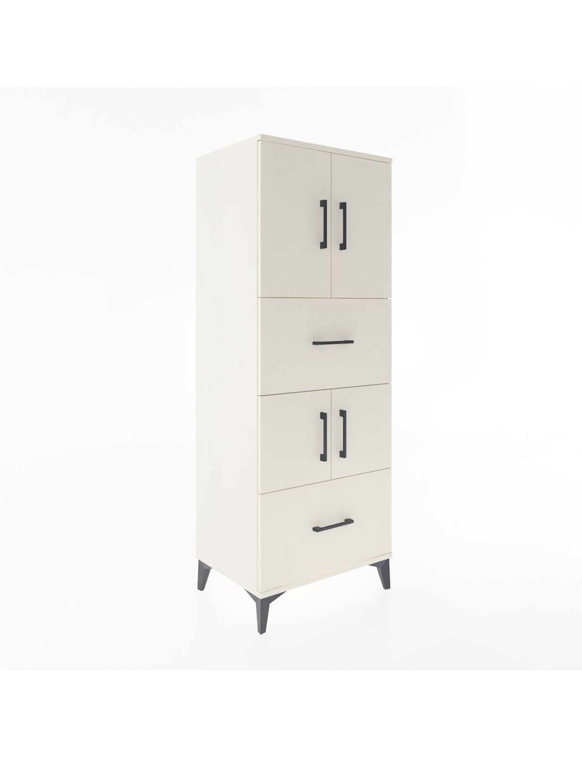 Hyperion Dolap 3 Raflı 2 Çekmeceli 4 Kapaklı 60x44x163 Aytaşı-Aytaşı