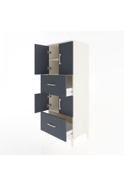 Hyperion Dolap 3 Raflı 2 Çekmeceli 4 Kapaklı 60x44x163 Aytaşı-Antrasit
