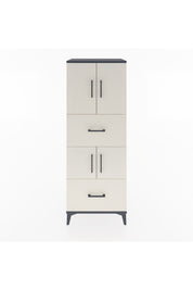 Hyperion Dolap 3 Raflı 2 Çekmeceli 4 Kapaklı 60x44x163 Antrasit-Aytaşı