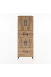 Hyperion Dolap 3 Raflı 2 Çekmeceli 4 Kapaklı 60x44x163 - S53M067V9B