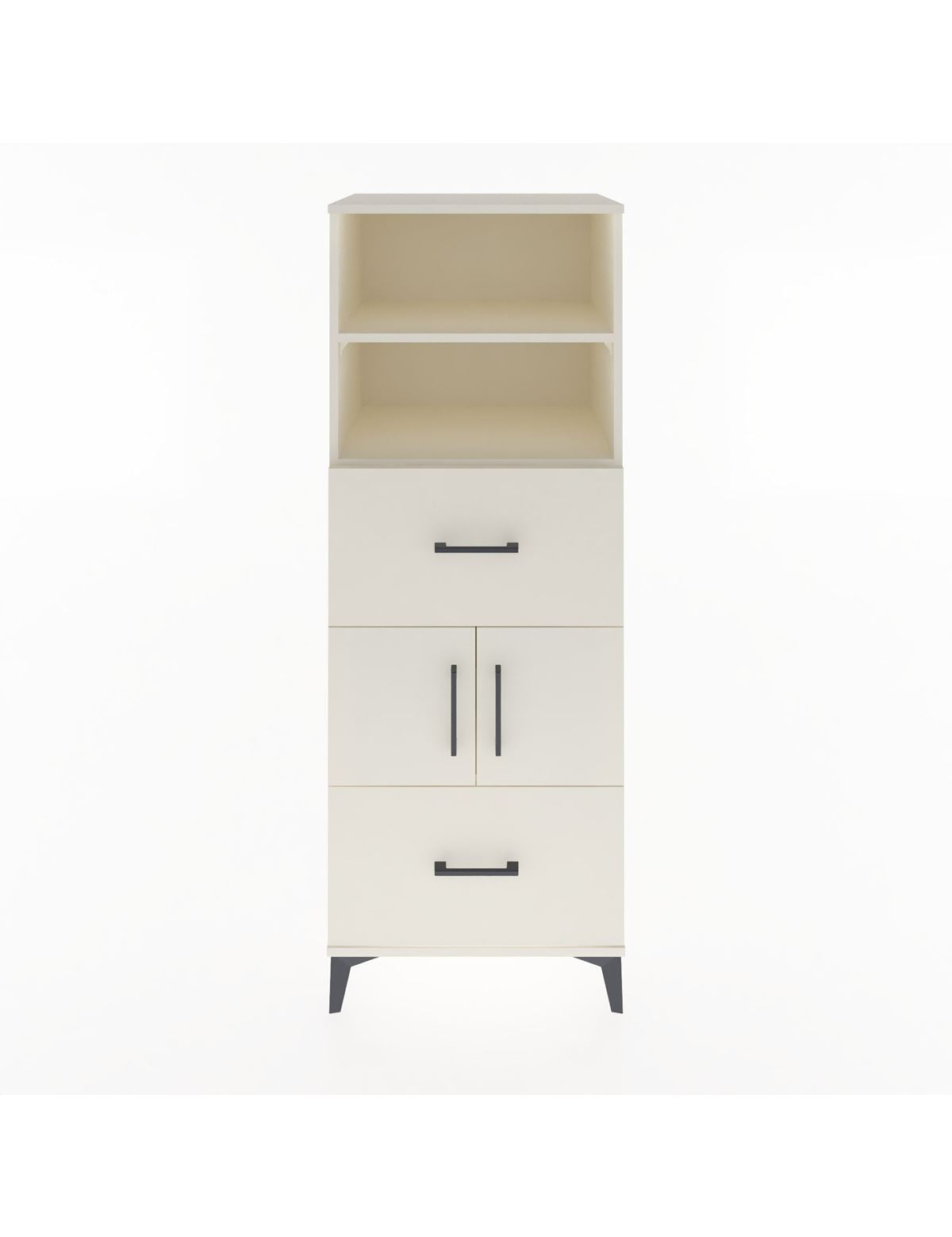 Hyperion Dolap 3 Raflı 2 Çekmeceli 2 Kapaklı 60x44x163 Aytaşı-Aytaşı