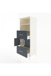 Hyperion Dolap 3 Raflı 2 Çekmeceli 2 Kapaklı 60x44x163 Aytaşı-Antrasit