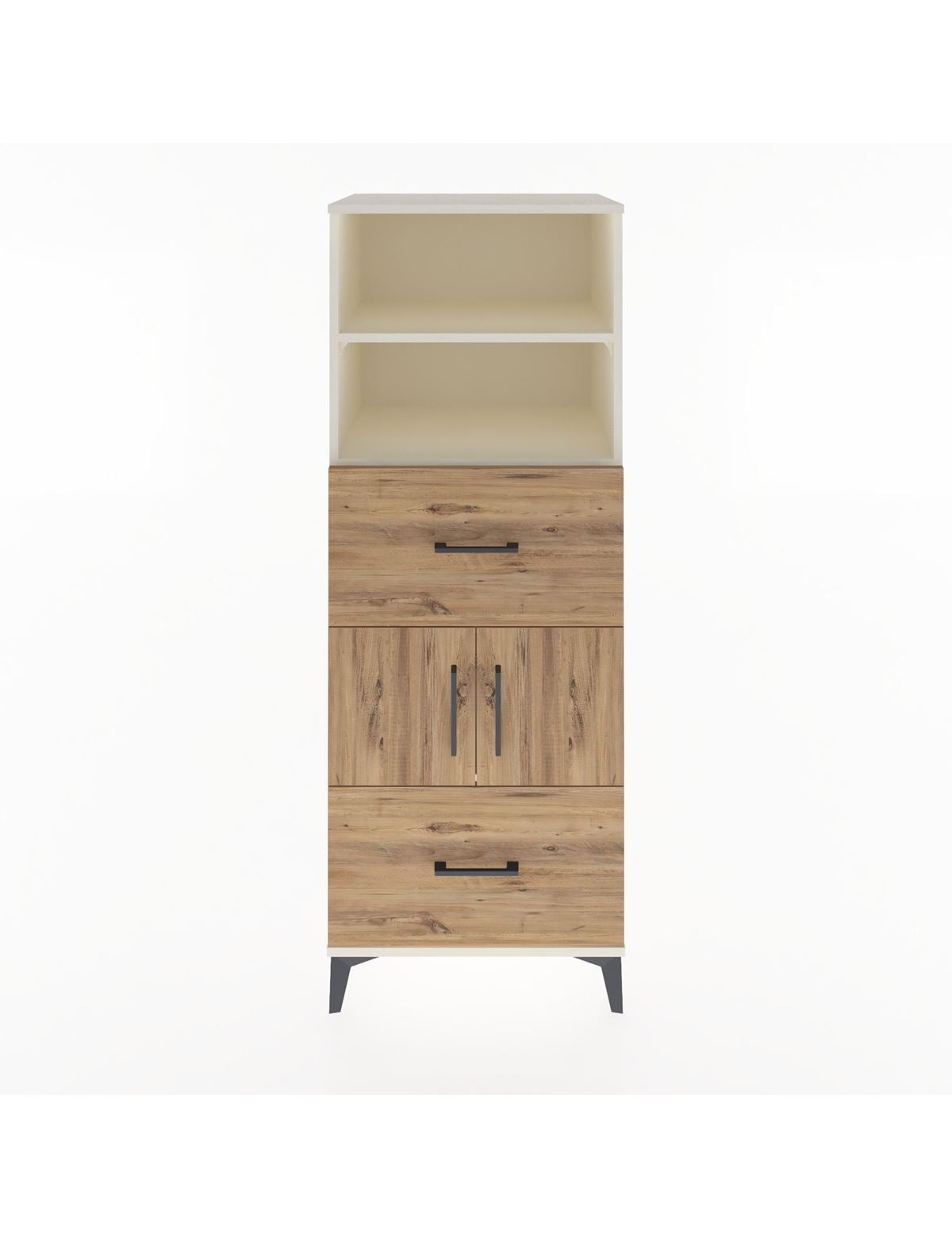 Hyperion Dolap 3 Raflı 2 Çekmeceli 2 Kapaklı 60x44x163 Aytaşı-Çam