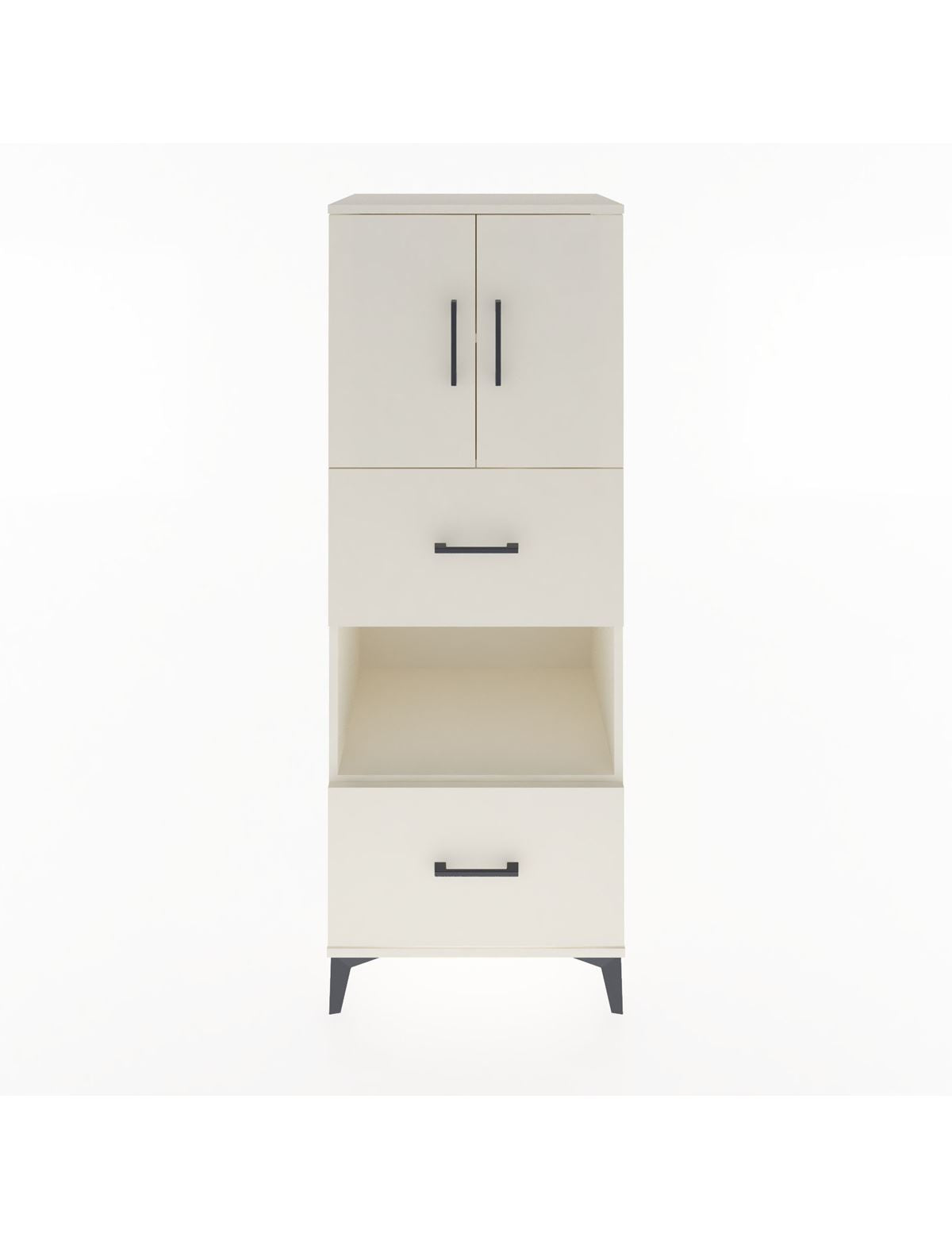 Hyperion Dolap 3 Raflı 2 Çekmeceli 2 Kapaklı 60x44x163 Aytaşı-Aytaşı