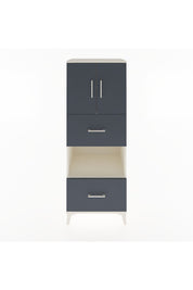 Hyperion Dolap 3 Raflı 2 Çekmeceli 2 Kapaklı 60x44x163 Aytaşı-Antrasit