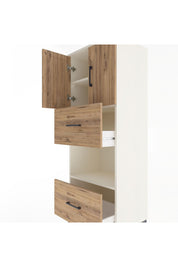 Hyperion Dolap 3 Raflı 2 Çekmeceli 2 Kapaklı 60x44x163 Aytaşı-Çam