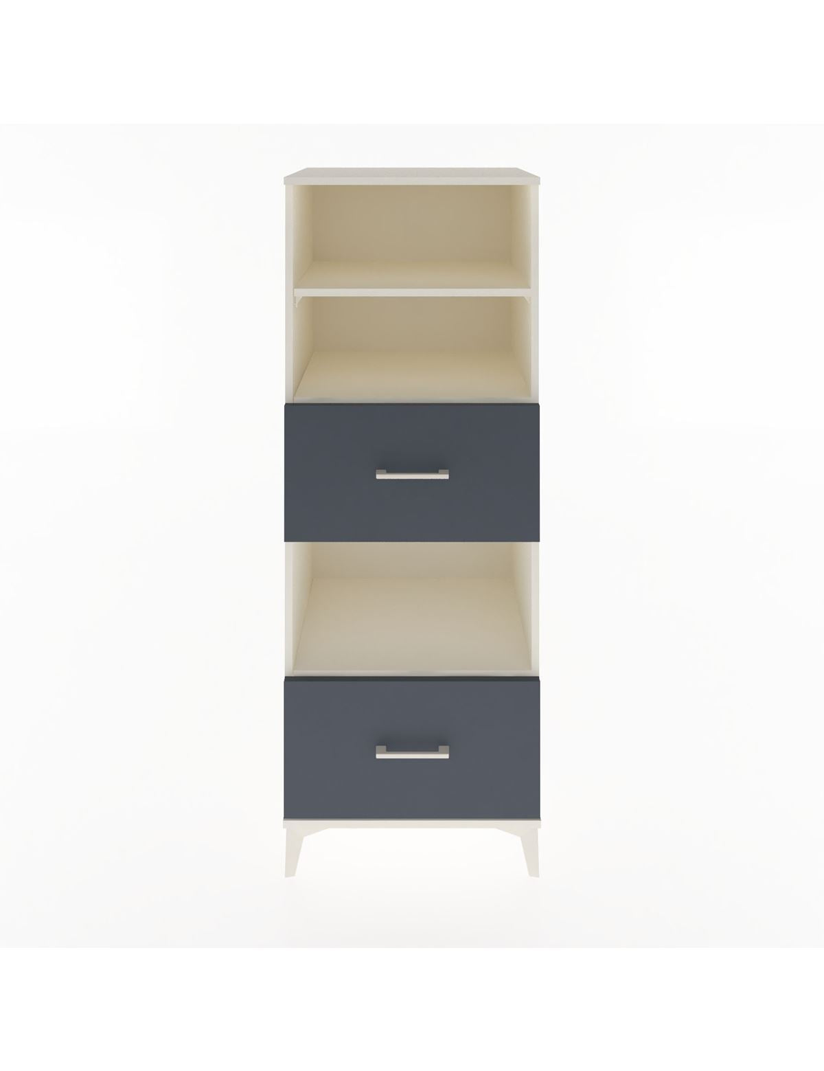 Hyperion Dolap 3 Raflı 2 Çekmeceli 60x44x163 Aytaşı-Antrasit