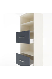 Hyperion Dolap 3 Raflı 2 Çekmeceli 60x44x163 Aytaşı-Antrasit