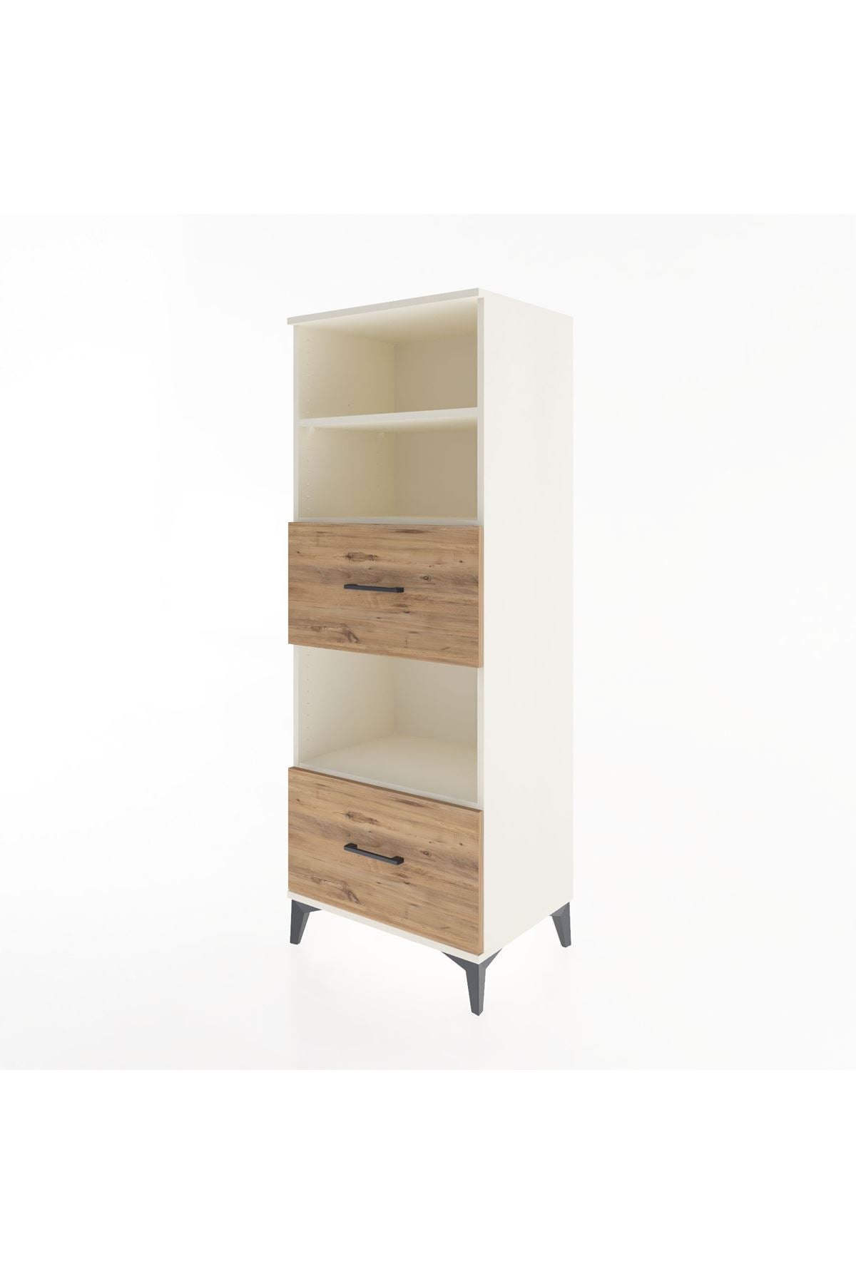 Hyperion Dolap 3 Raflı 2 Çekmeceli 60x44x163 Aytaşı-Çam