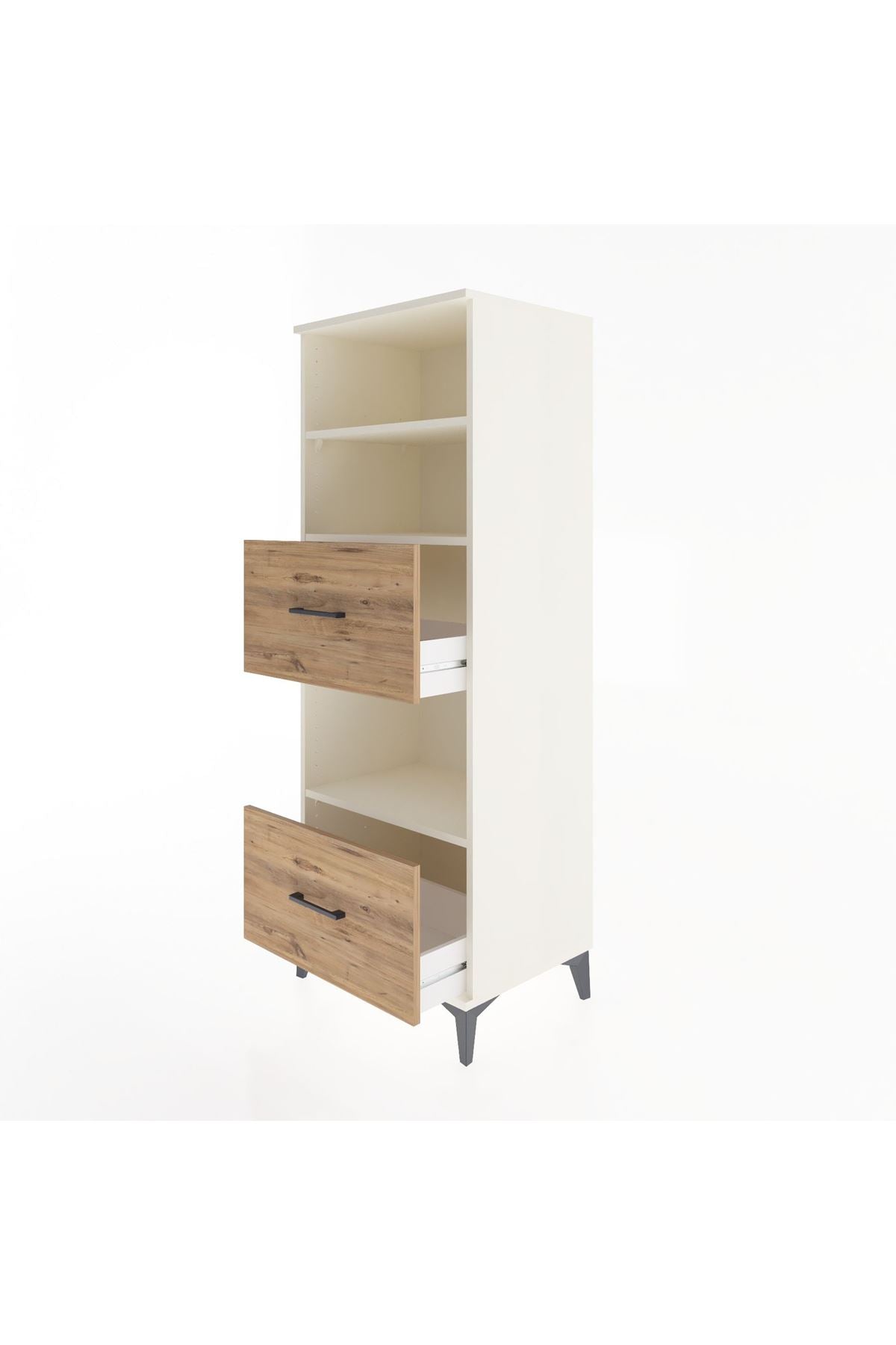 Hyperion Dolap 3 Raflı 2 Çekmeceli 60x44x163 Aytaşı-Çam