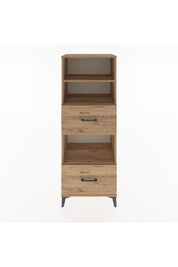 Hyperion Dolap 3 Raflı 2 Çekmeceli 60x44x163 Çam-Çam