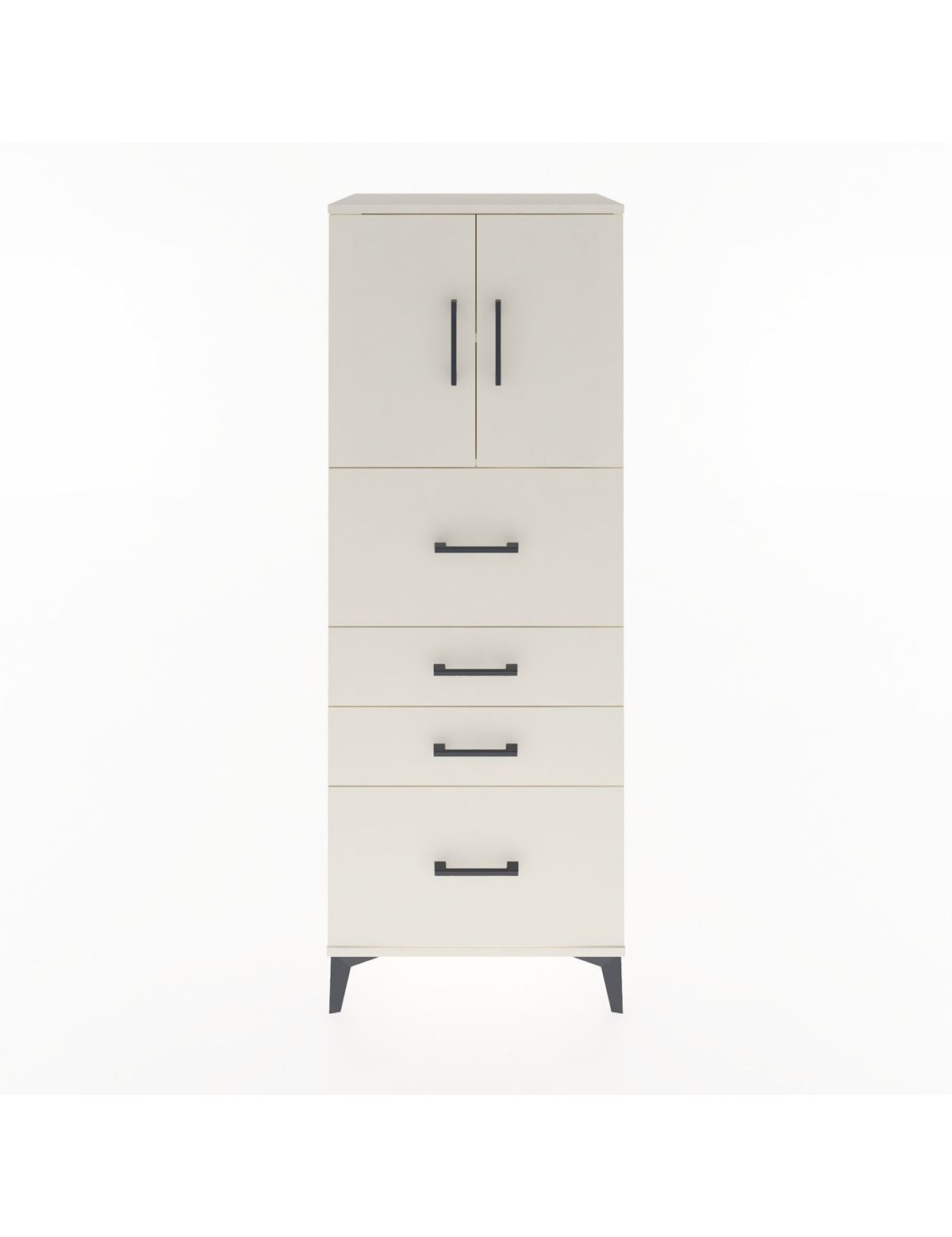 Hyperion Dolap 2 Raflı 4 Çekmeceli 2 Kapaklı 60x44x163 Aytaşı-Aytaşı