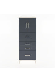 Hyperion Dolap 2 Raflı 4 Çekmeceli 2 Kapaklı 60x44x163 Aytaşı-Antrasit