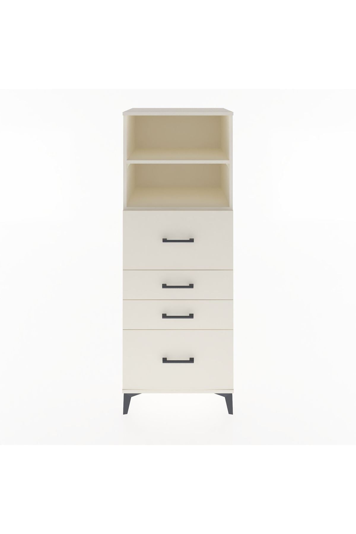 Hyperion Dolap 2 Raflı 4 Çekmeceli 60x44x163 Aytaşı-Aytaşı