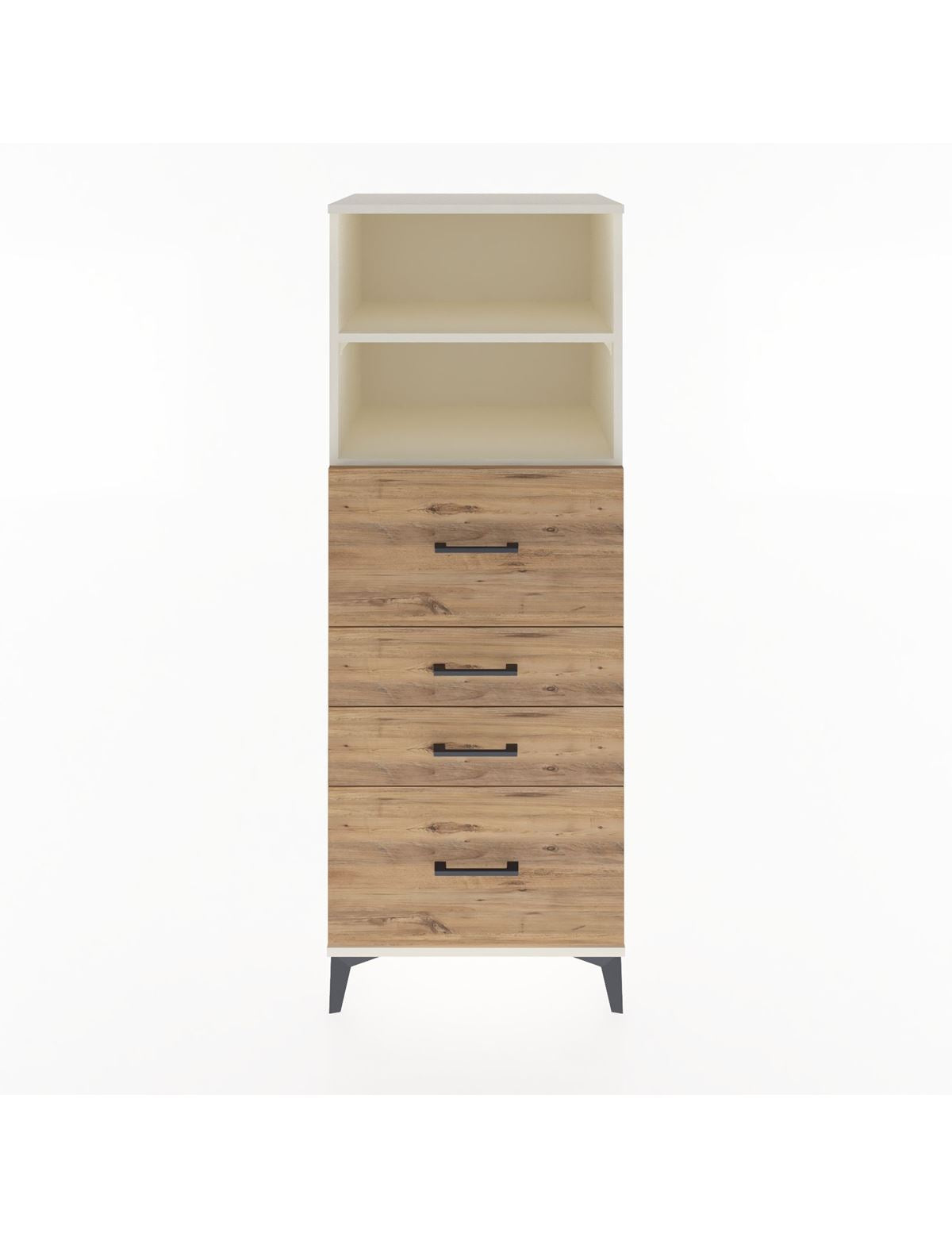 Hyperion Dolap 2 Raflı 4 Çekmeceli 60x44x163 Aytaşı-Çam