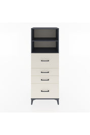 Hyperion Dolap 2 Raflı 4 Çekmeceli 60x44x163 Antrasit-Aytaşı