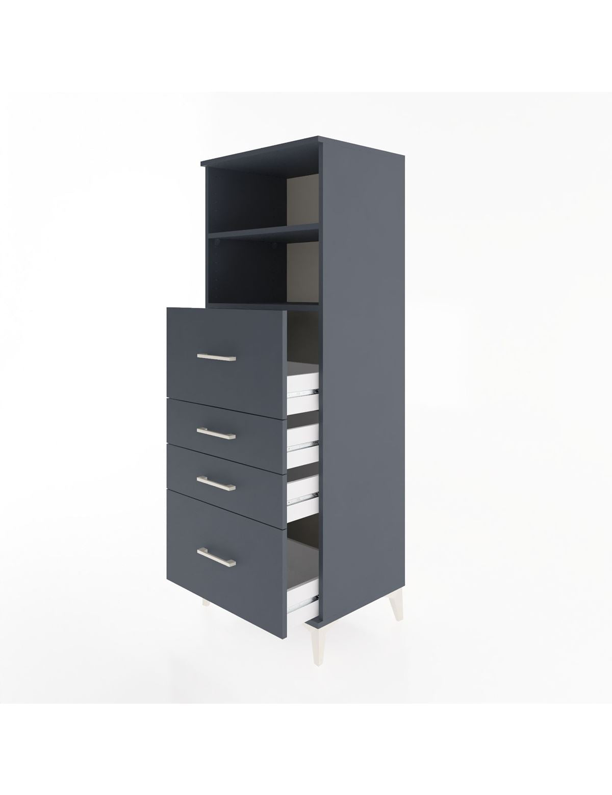 Hyperion Dolap 2 Raflı 4 Çekmeceli 60x44x163 - S53M072V5B