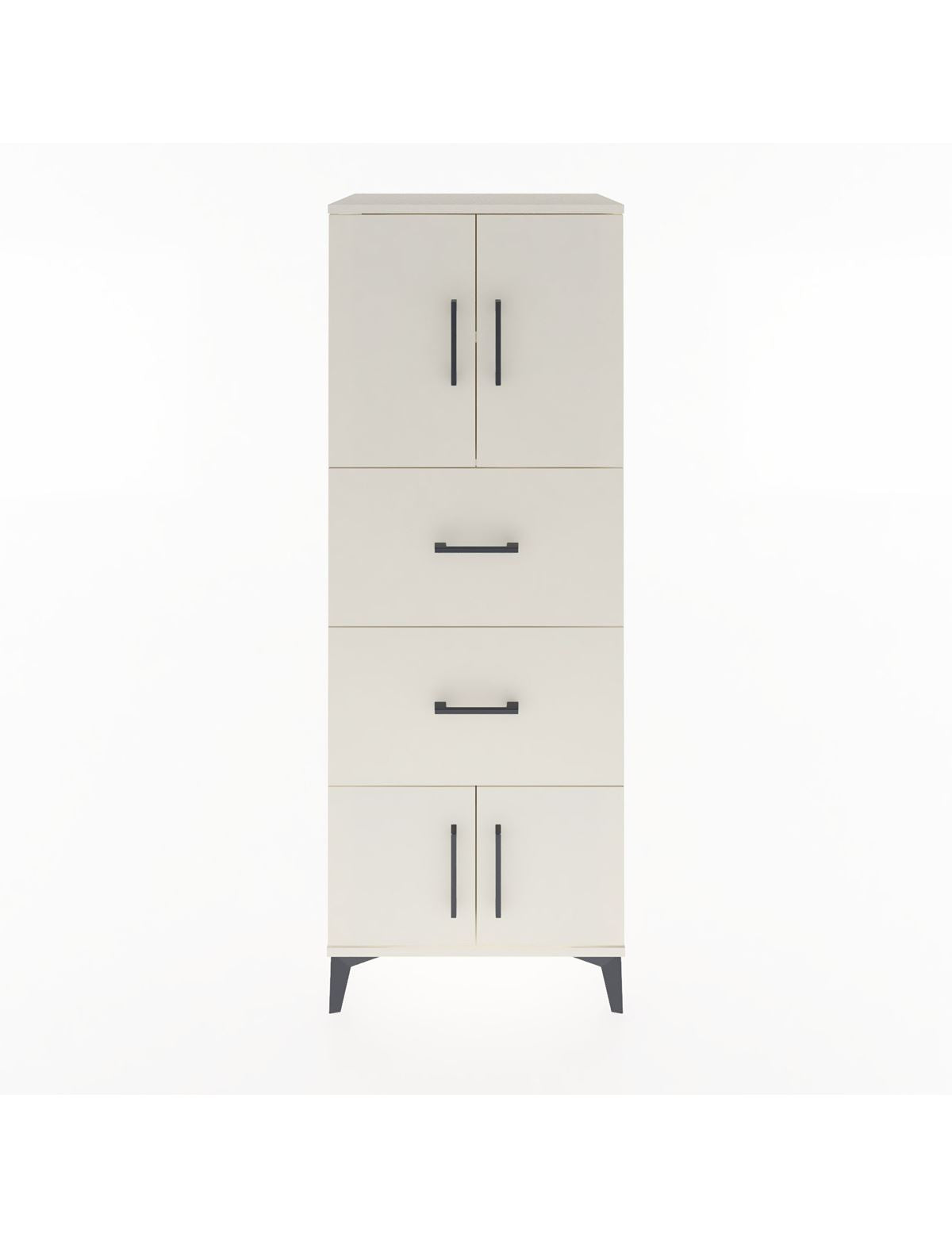 Hyperion Dolap 2 Raflı 2 Çekmeceli 4 Kapaklı 60x44x163 Aytaşı-Aytaşı