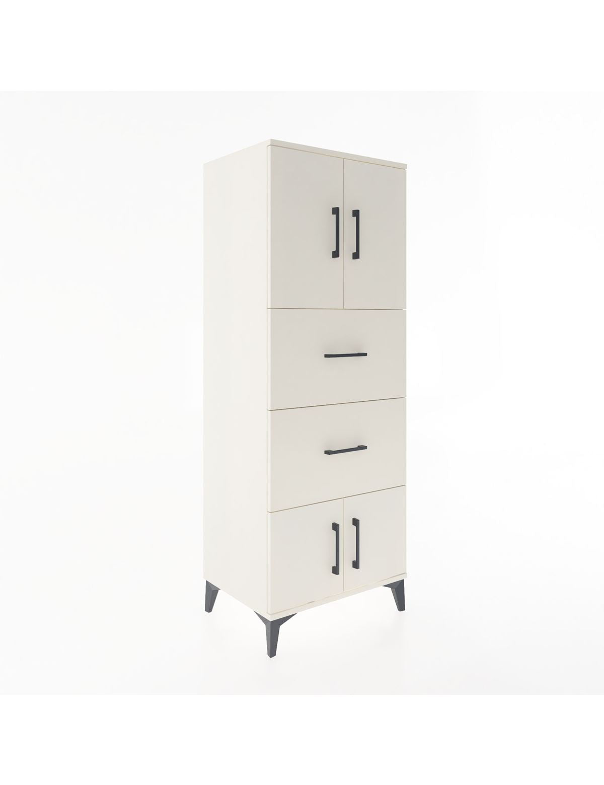 Hyperion Dolap 2 Raflı 2 Çekmeceli 4 Kapaklı 60x44x163 Aytaşı-Aytaşı