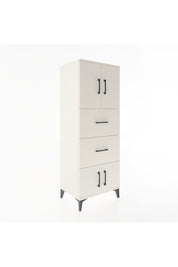 Hyperion Dolap 2 Raflı 2 Çekmeceli 4 Kapaklı 60x44x163 Aytaşı-Aytaşı