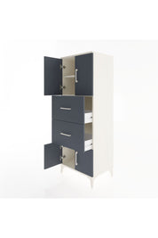 Hyperion Dolap 2 Raflı 2 Çekmeceli 4 Kapaklı 60x44x163 Aytaşı-Antrasit