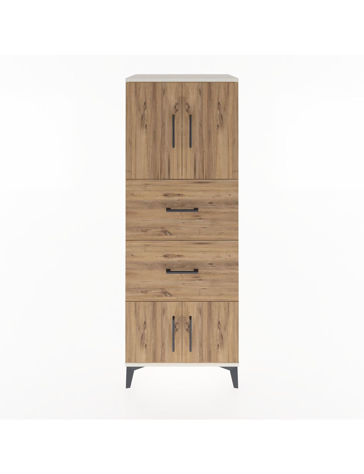 Hyperion Dolap 2 Raflı 2 Çekmeceli 4 Kapaklı 60x44x163 Aytaşı-Çam