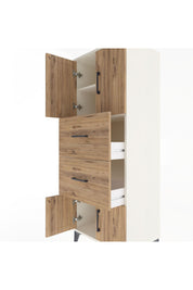 Hyperion Dolap 2 Raflı 2 Çekmeceli 4 Kapaklı 60x44x163 Aytaşı-Çam