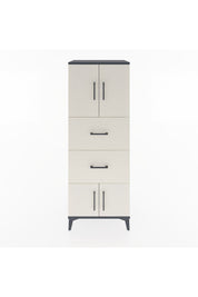 Hyperion Dolap 2 Raflı 2 Çekmeceli 4 Kapaklı 60x44x163 Antrasit-Aytaşı