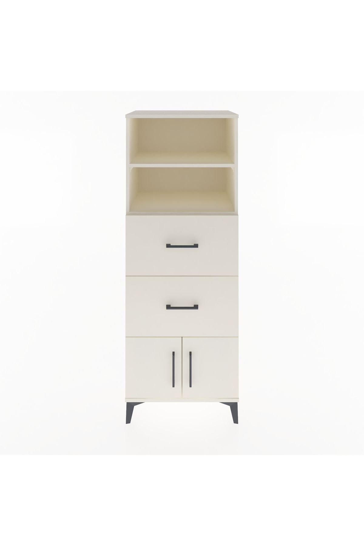 Hyperion Dolap 2 Raflı 2 Çekmeceli 2 Kapaklı 60x44x163 Aytaşı-Aytaşı