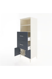 Hyperion Dolap 2 Raflı 2 Çekmeceli 2 Kapaklı 60x44x163 Aytaşı-Antrasit