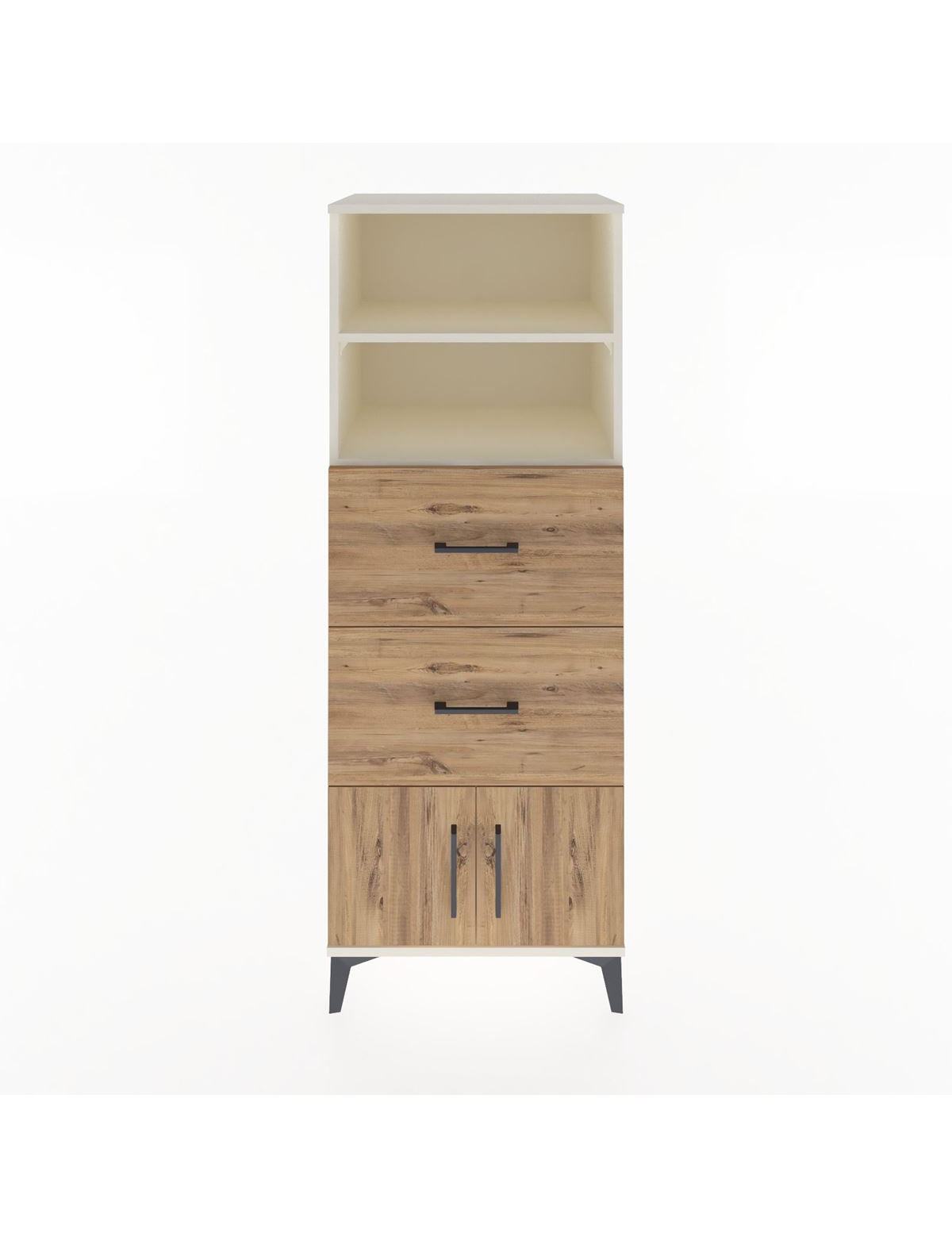 Hyperion Dolap 2 Raflı 2 Çekmeceli 2 Kapaklı 60x44x163 Aytaşı-Çam