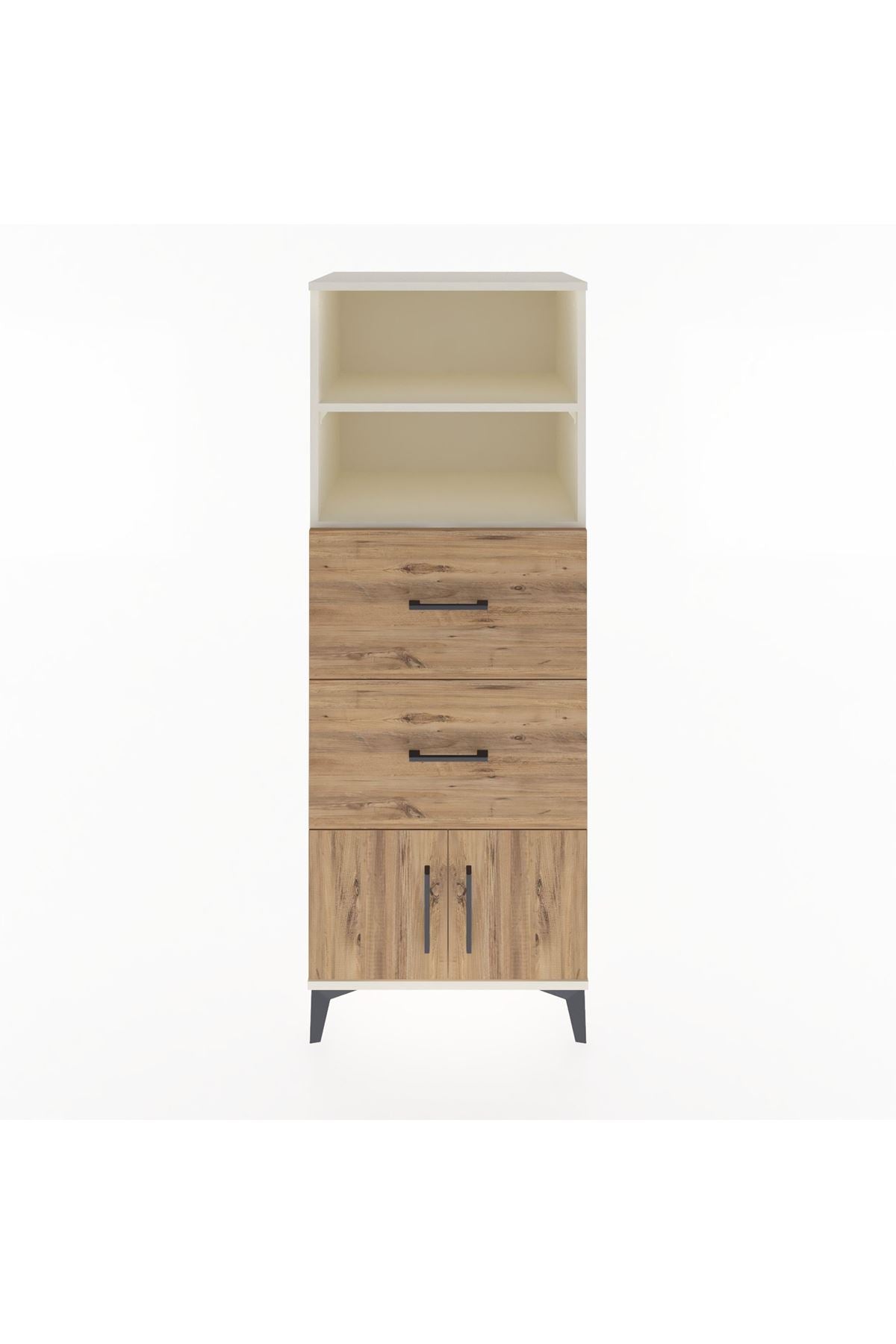 Hyperion Dolap 2 Raflı 2 Çekmeceli 2 Kapaklı 60x44x163 Aytaşı-Çam