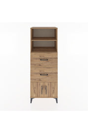 Hyperion Dolap 2 Raflı 2 Çekmeceli 2 Kapaklı 60x44x163 Çam-Çam
