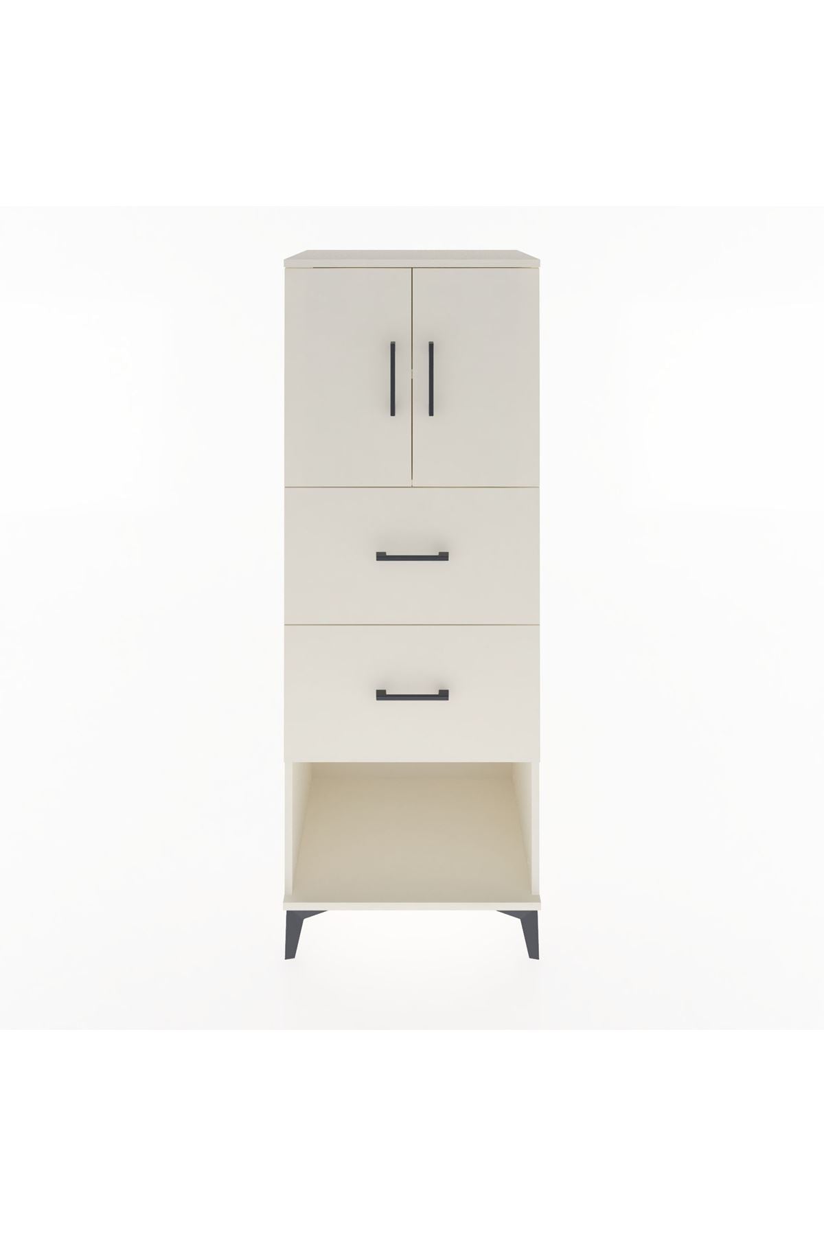 Hyperion Dolap 2 Raflı 2 Çekmeceli 2 Kapaklı 60x44x163 Aytaşı-Aytaşı