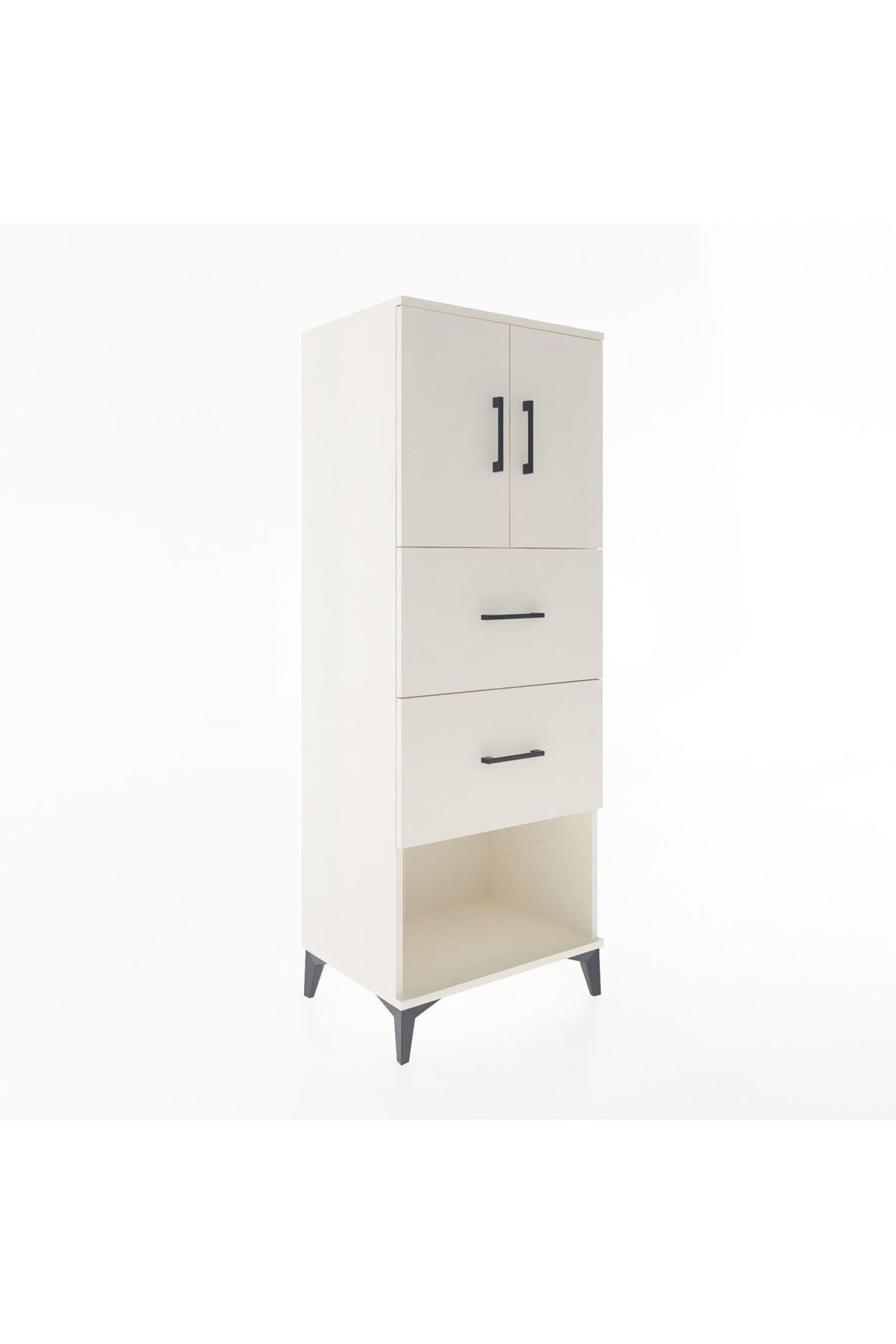 Hyperion Dolap 2 Raflı 2 Çekmeceli 2 Kapaklı 60x44x163 Aytaşı-Aytaşı