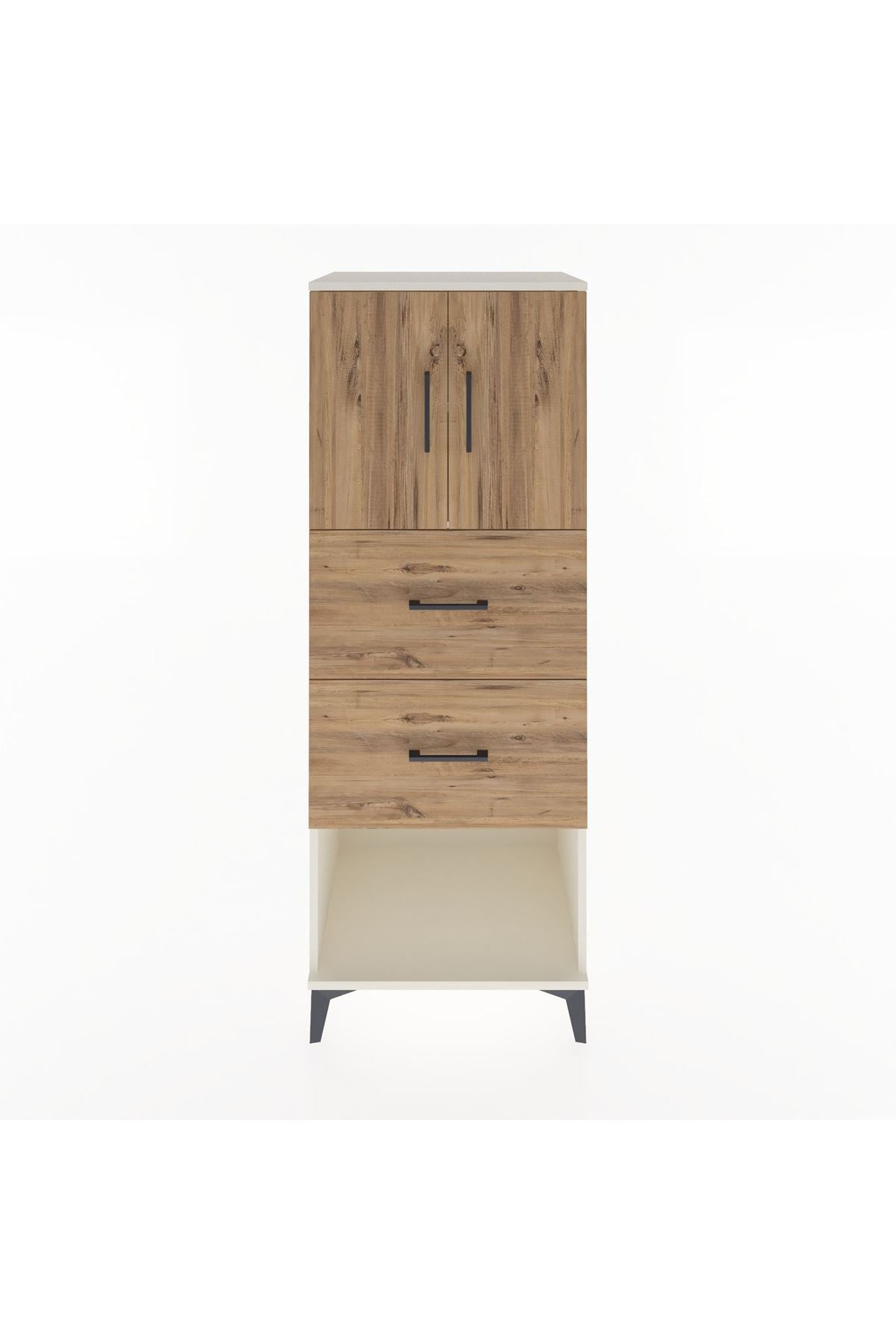 Hyperion Dolap 2 Raflı 2 Çekmeceli 2 Kapaklı 60x44x163 Aytaşı-Çam