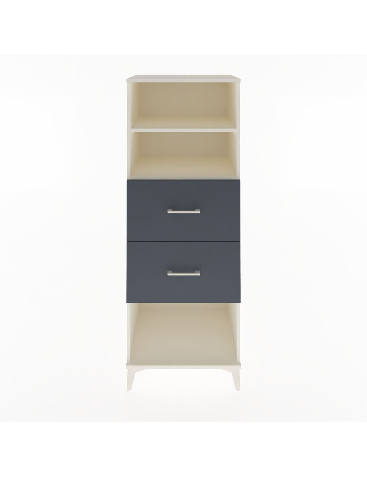 Hyperion Dolap 2 Raflı 2 Çekmeceli 60x44x163 Aytaşı-Antrasit