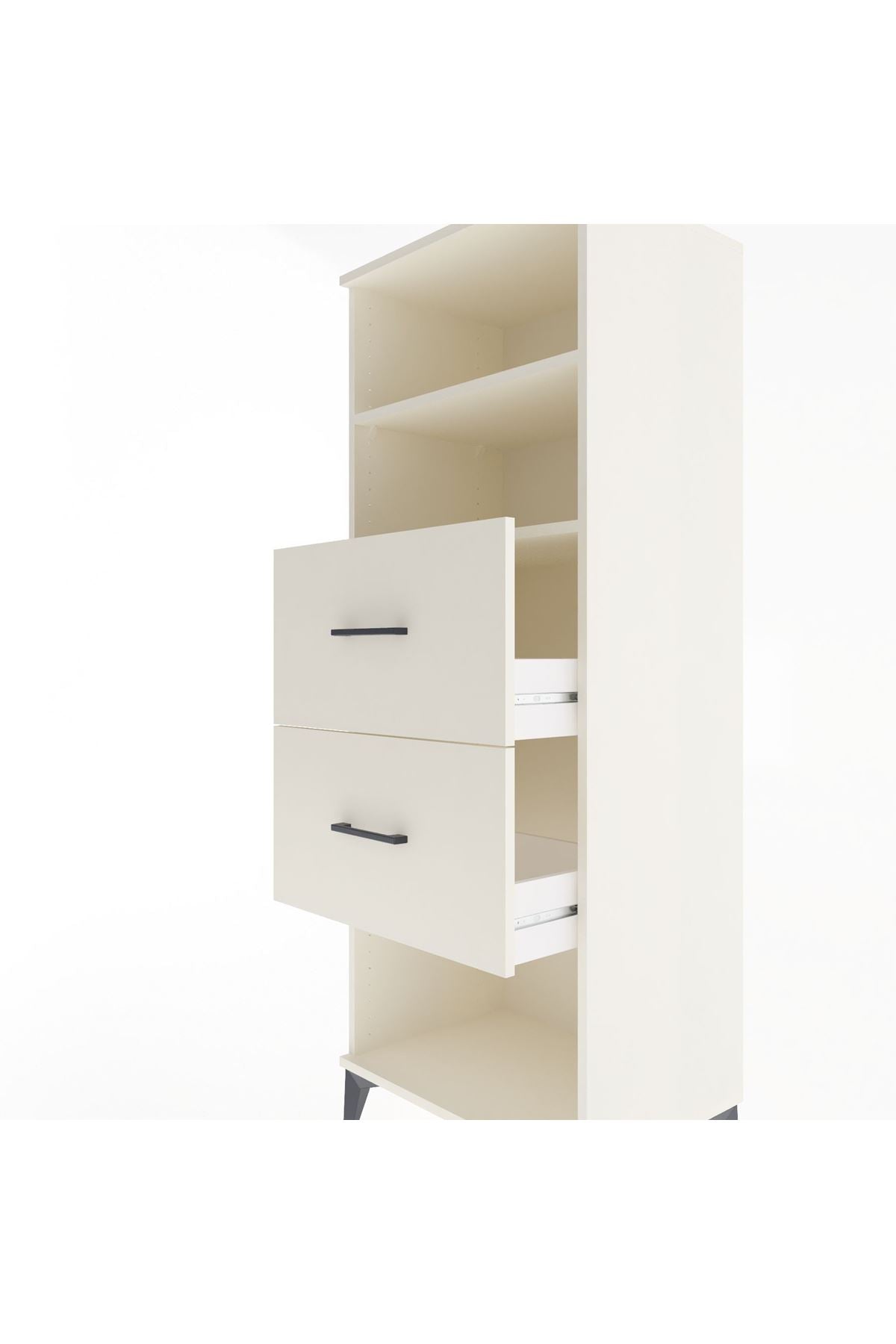 Hyperion Dolap 2 Raflı 2 Çekmeceli 60x44x163 Aytaşı-Aytaşı