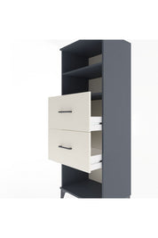 Hyperion Dolap 2 Raflı 2 Çekmeceli 60x44x163 Antrasit-Aytaşı