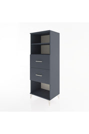 Hyperion Dolap 2 Raflı 2 Çekmeceli 60x44x163 Antrasit-Antrasit