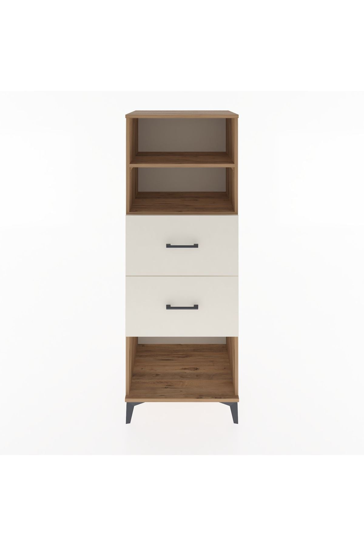 Hyperion Dolap 2 Raflı 2 Çekmeceli 60x44x163 Çam-Aytaşı