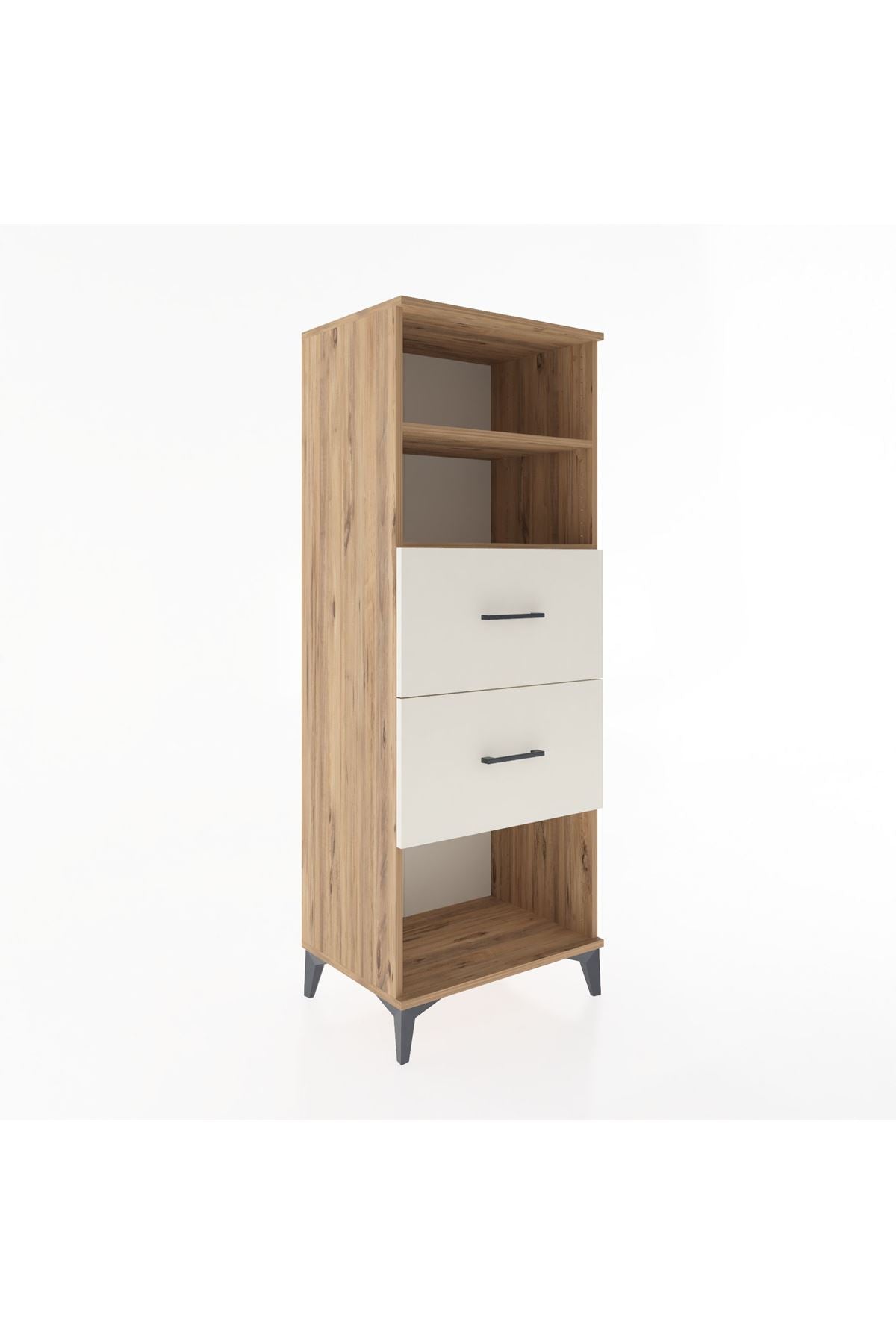Hyperion Dolap 2 Raflı 2 Çekmeceli 60x44x163 Çam-Aytaşı