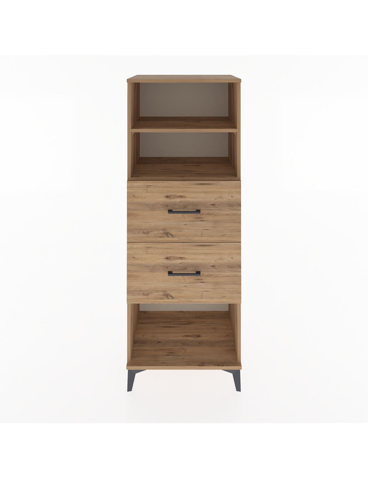 Hyperion Dolap 2 Raflı 2 Çekmeceli 60x44x163 Çam-Çam