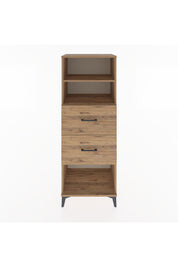 Hyperion Dolap 2 Raflı 2 Çekmeceli 60x44x163 Çam-Çam